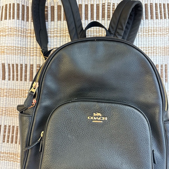 coach black court backpack COACH Court Backpack in Black